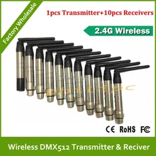 Горячая 2,4 ГГц беспроводной, DMX 512 приемник и передатчик для беспроводной