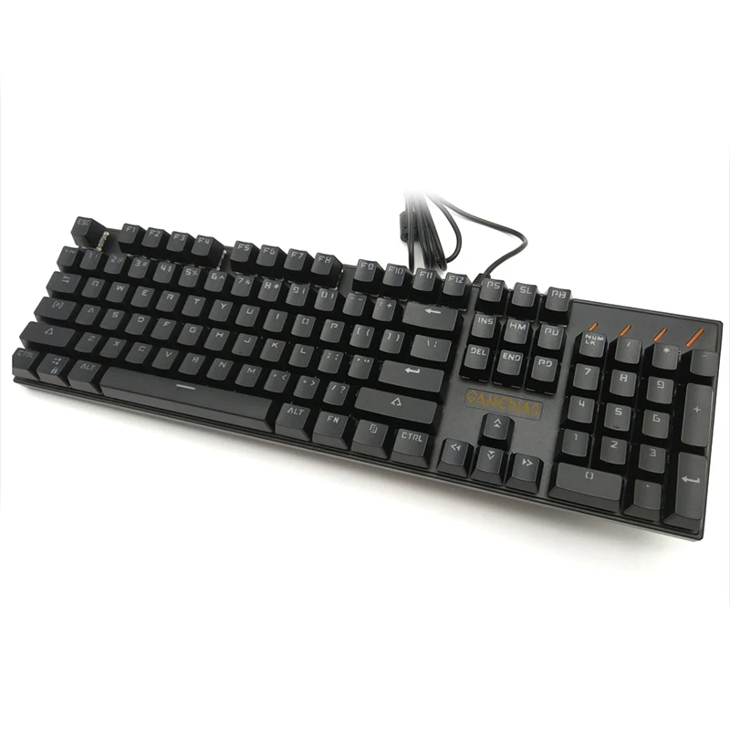 

New Mechanical Gaming Keyboard 104 Key Metal RGB Lighting Waterproof Wired USB For Computer Laptop EM88