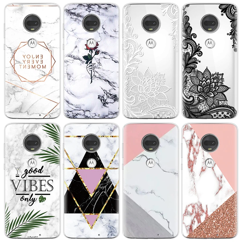 

Pattern Marble Case For Motorola Moto G7 Play Case Soft TPU Coque For Motorola Moto G7 G 7 Power Play Cover Full Protection Capa