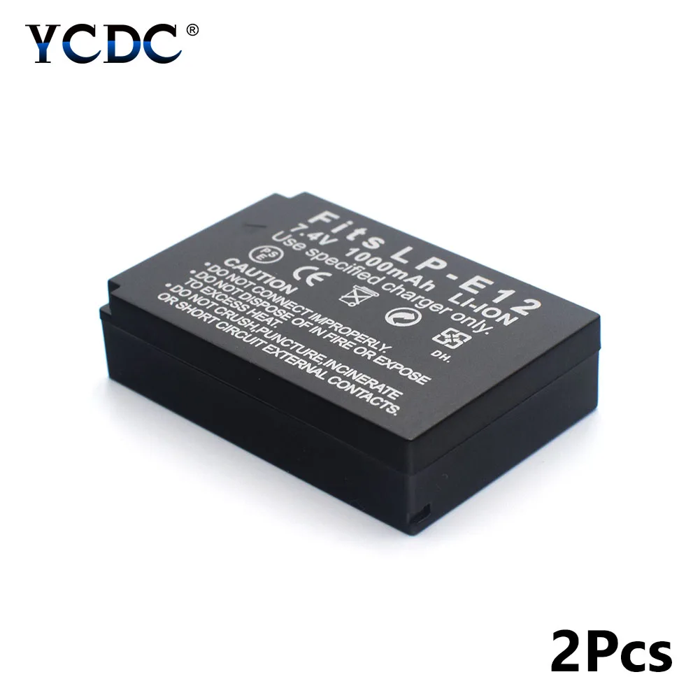 YCDC 2pieces rechargeable lithium digital camera batteries For Canon