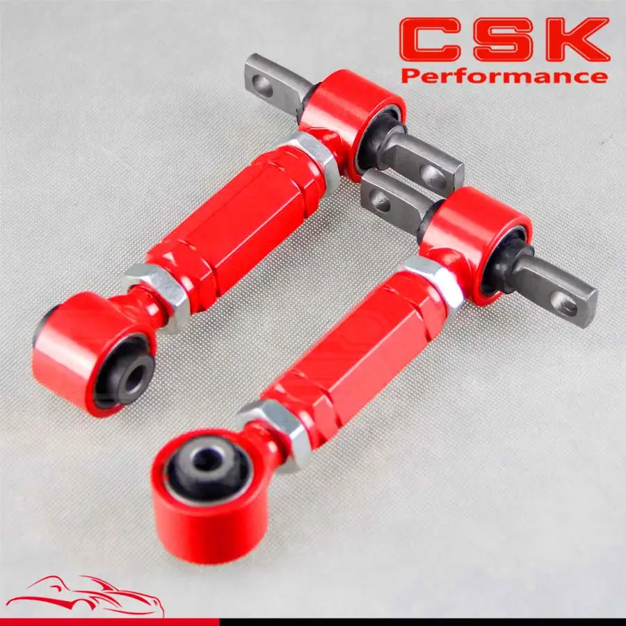 Задний ADJ. C/ARM для HONDA CIVIC 92-00 INTEGRA EG задний Регулируемый CAMBER ARMS KIT Красный