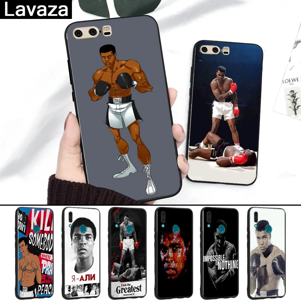 

Lavaza Muhammad Ali boxing Silicone Case for Huawei P8 Lite 2015 2017 P9 2016 Mini P10 P20 Pro P Smart 2019 P30 Lite Pro