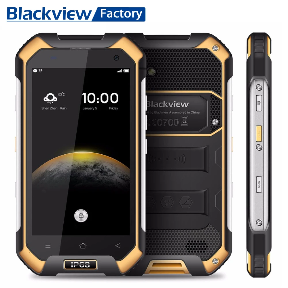 Blackview BV6000 IP68 Водонепроницаемый смартфон gps Octa Core Android 7 0 мобильный телефон 4 "