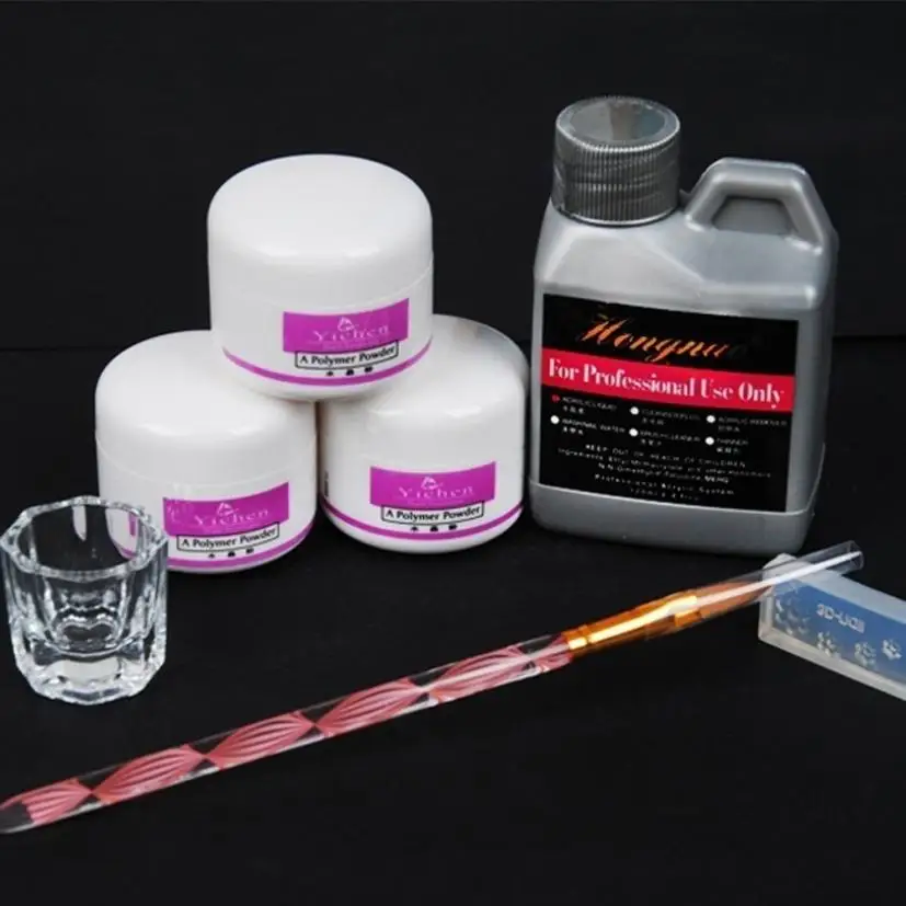 

Drop shipping Pro Simply Nail Art Kits Acrylic Liquid Powder Pen Dappen dish Tools Set