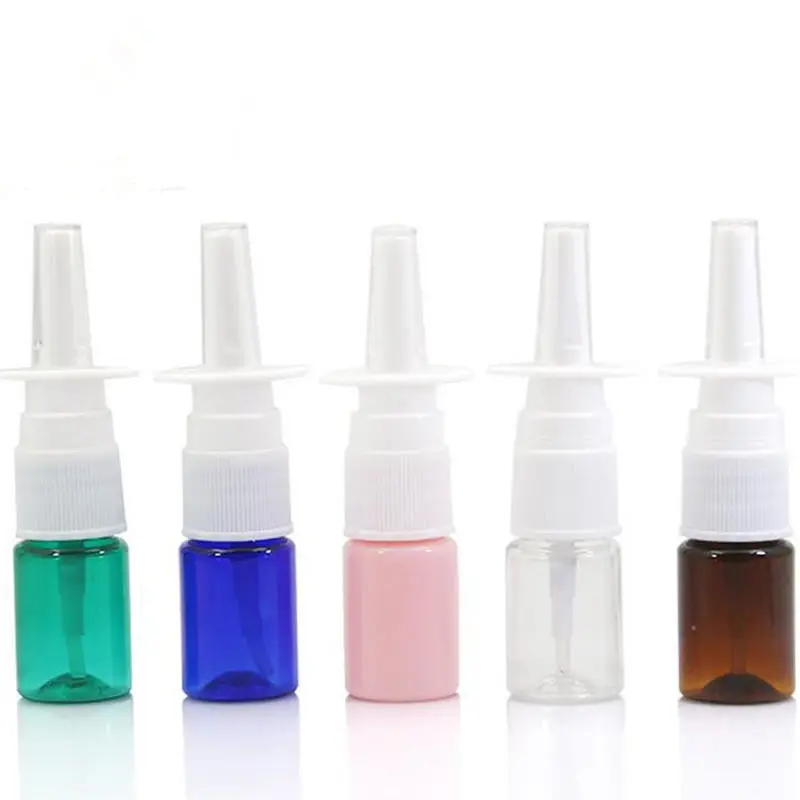 5ml Medical Spray Bottle with Nasal Sprayer Clear Mist Medicine Liquid