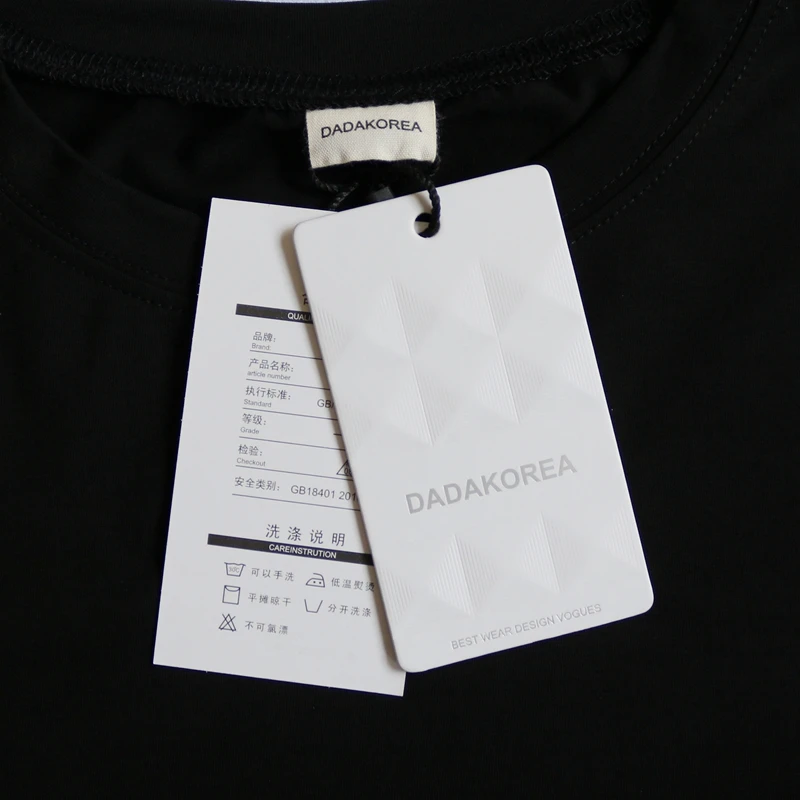 2016 amoi irregular dovetail split tide male cultivate one's morality round neck long sleeve T-shirt t-shirts t-shirts male