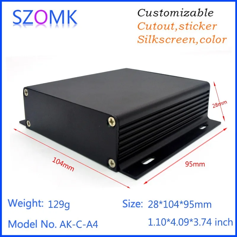szomk aluminum extrusion enclosure box aluminum case electronics extruded aluminum enclosure aluminum box enclosure electronics (3)