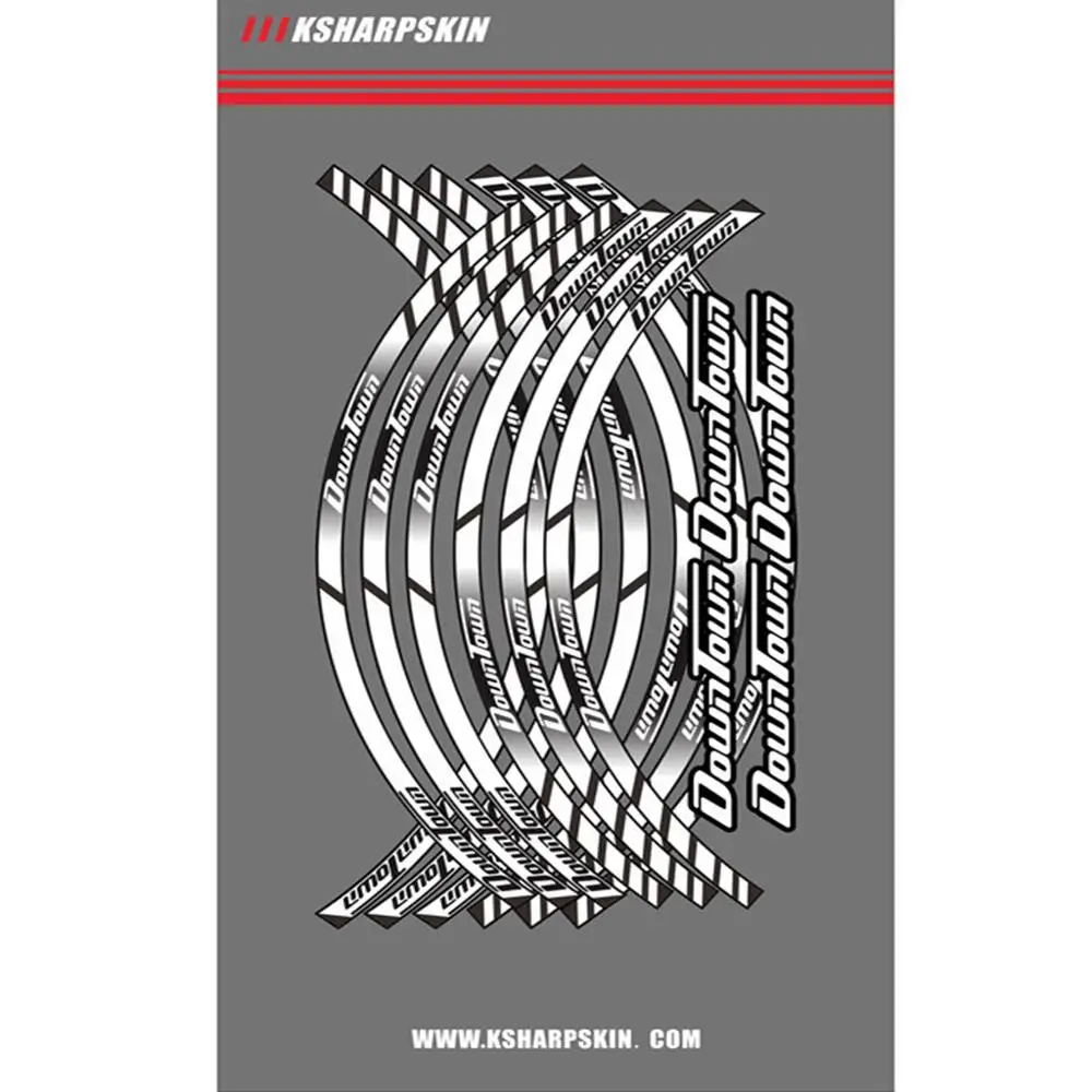 

Motorcycle Wheel Rim Decals Wheel Reflective Stickers Stripes For KYMCO Downtown