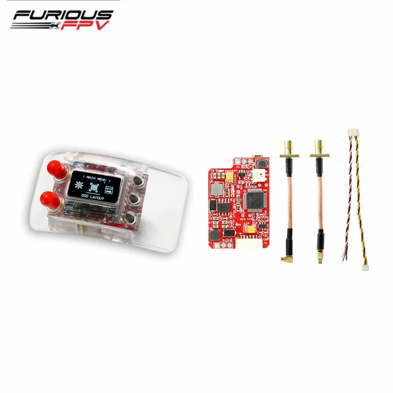

FuriousFPV TrueD 2.4G Diversity Receiver System W/ Long Range 2.4G VTX Combo for Fatshark Goggles RC Models Part Accessories
