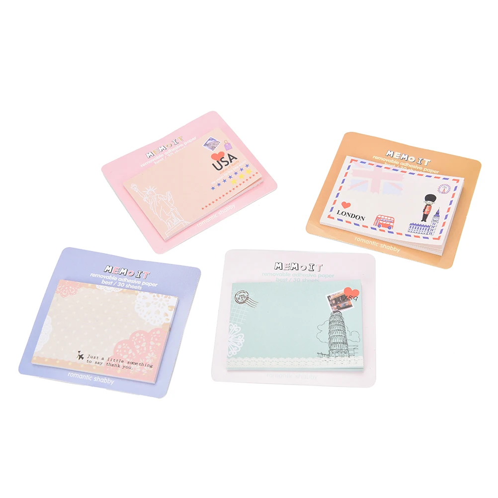 1pc Mini Memo Pad British style Memo notes stick Sticky London  Note Paper Scrapbooking Sticker Pads Creative Stationery