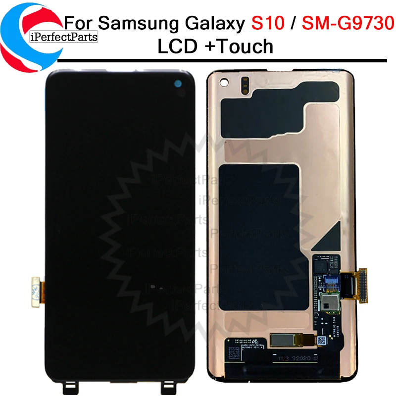 

AMOLED For Samsung Galaxy S10 2019 SM-G9730 LCD Display Touch Screen Digitizer Assembly Replacement + tools For SAMSUNG S10