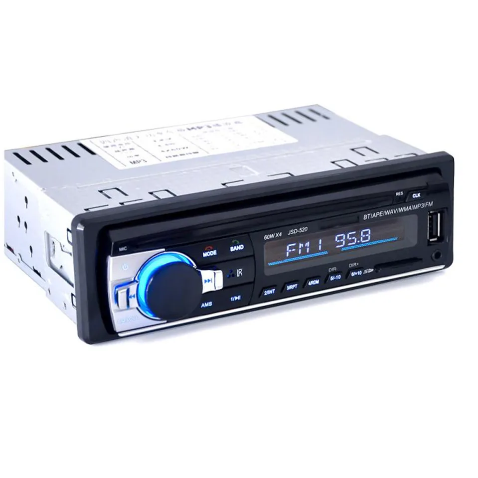 Франшиза JSD520 Bluetooth автомобиль в тире стерео FM AUX приемник аудио 1 DIN USB MP3 радио