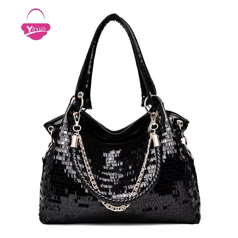 

2019 new women's bag Europe and the United States sequins handbags fashion tote bag trend single shoulder Messenger bag