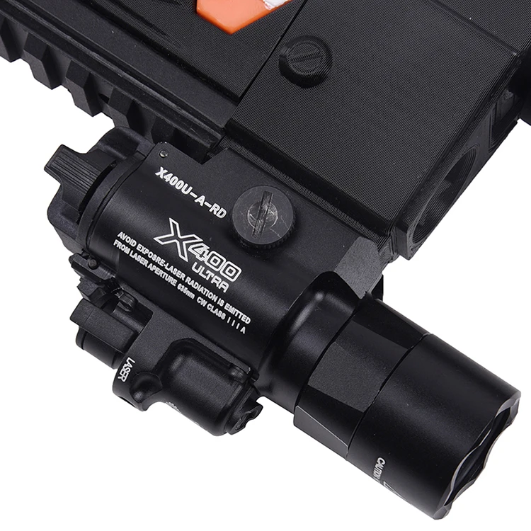 Vermelho para Pistola de Caça Luz com Mira Hungting Lanterna Tática Luz Arma Laser Rifle sf X400 X400u Led 7 Luzes de armas