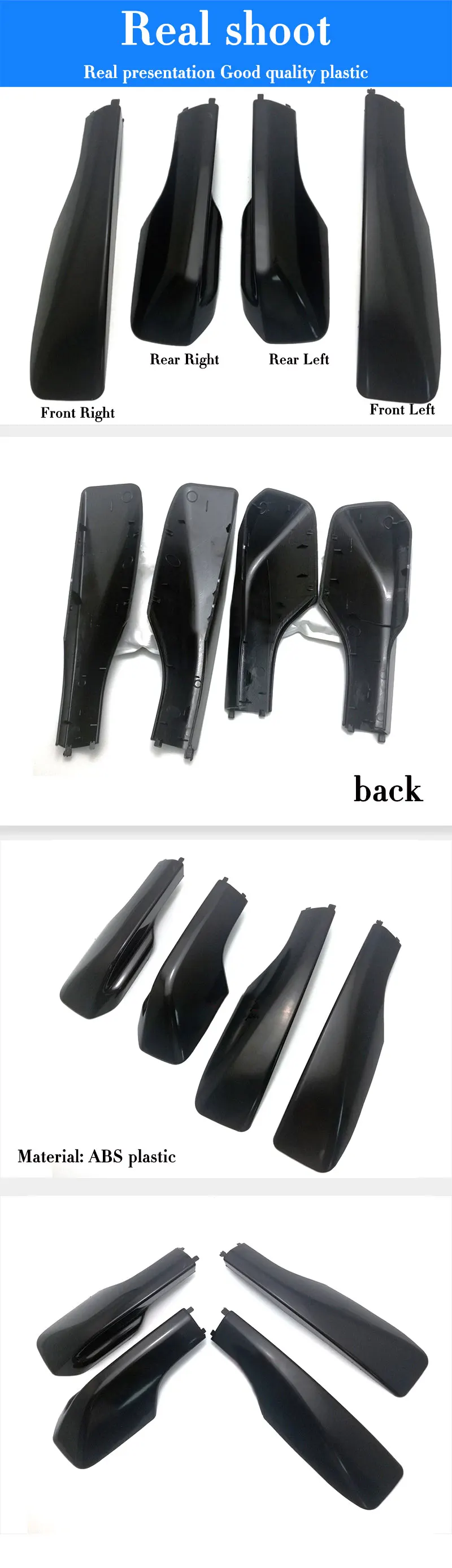 Черные колпачки для багажника на крышу для Toyota RAV4, Сменные аксессуары для корпуса для rav4 2001 2002 2003 2004 2005