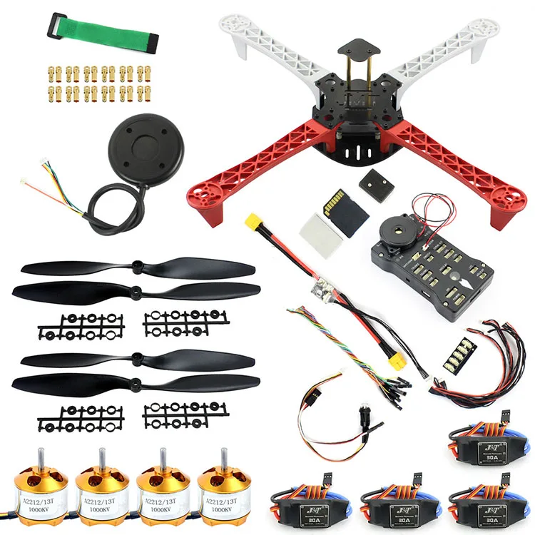 JMT DIY Дрон Квадрокоптер 450 мм рама комплект 920KV CW CCW двигатель 9433 пропеллеры 30A ESC APM 2,8 Контроллер полета gps компас - Цвет: Combo H
