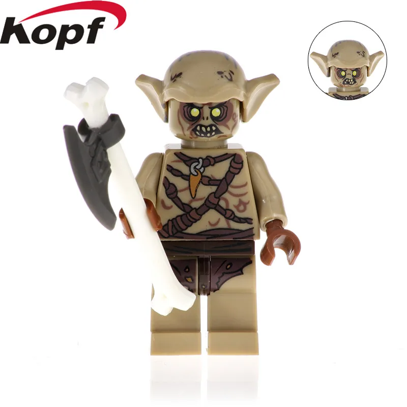 

Single Sale Lord of the Rings Building Blocks Bricks Goblin Frodo Aragon Action Figures Learning Gifts Toys For Children PG563
