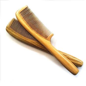 

2017 Ming Cheng anti-static Sandalwood comb with widen and narrow tooth wood brush Pure Nature hand made best seller