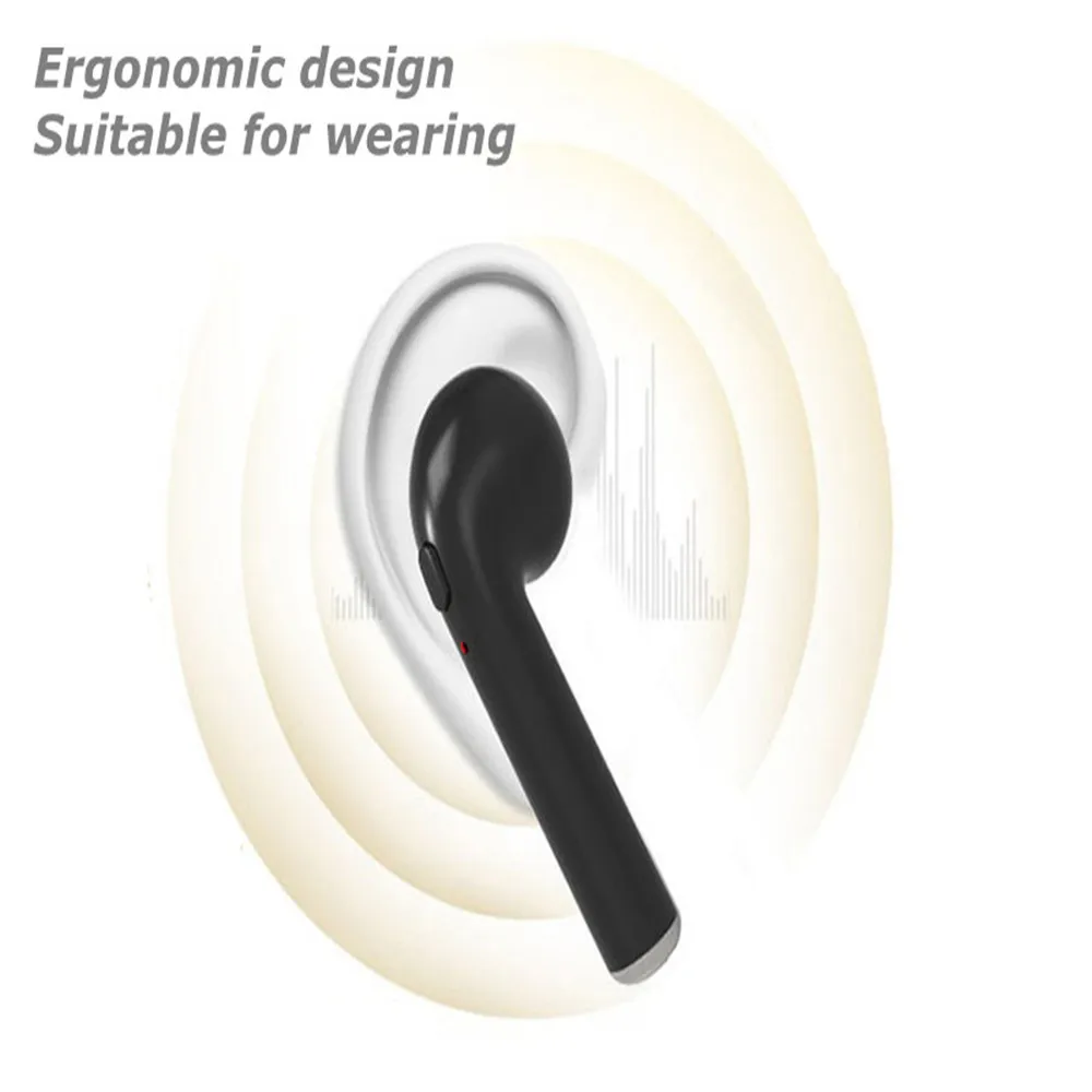 I7S Wireless Bluetooth Headset In-Ear Earbud with Mic Charging Box for iPhone