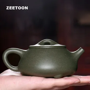 

205cc Authentic Yixing Teapot Chinese Health Care Purple Clay Master Handmade Kung Fu Tea Set Stone Scoop Tea Pot Shi Piao Pot