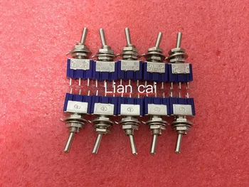 

, 10pcs MTS 202 Mini toggle switch ON-ON rocker switch 6 pins lever switch 6mm 6A 125V