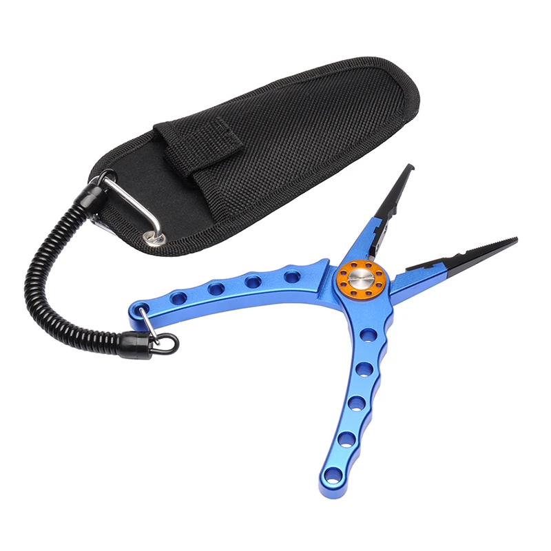 Saltwater Fishing Pliers With Aluminum Handles and Stainless Steel Jaws
