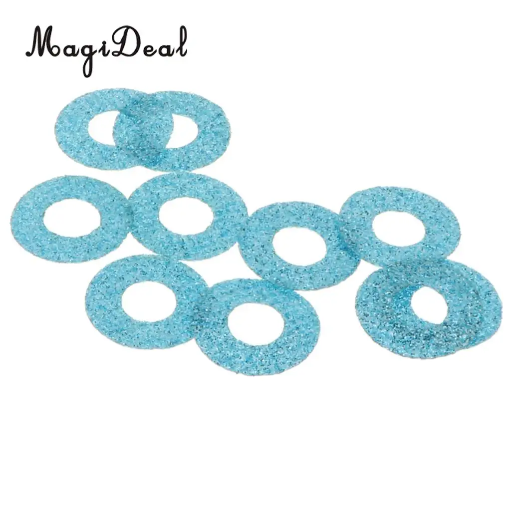 10pcs 16mm Plastic Round Safety Eyes + Glitter Nonwovens + Washers For Teddy Bear Soft Stuffed Toy DIY