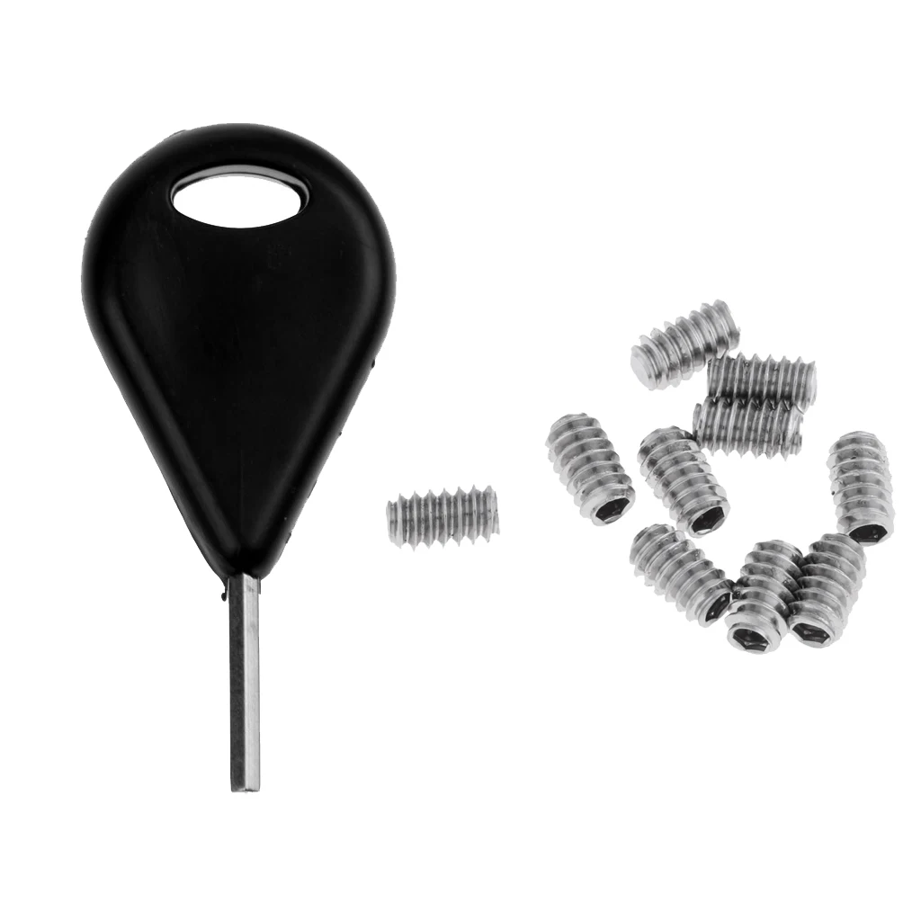 Surfboard Fin Key Surf Board Longboard Surfing Board Accessories + 10Pcs Grub Screws Surfing Surf Board Accessory for Fins