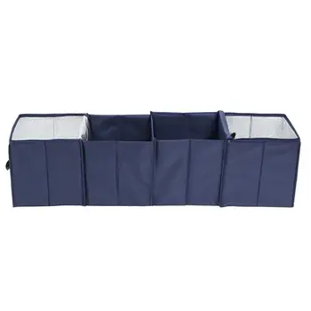 

Auto Trunk Storage Box Container Big Capacity Foldable Expandable Cargo Trunk Organizer 4 Grids Bin