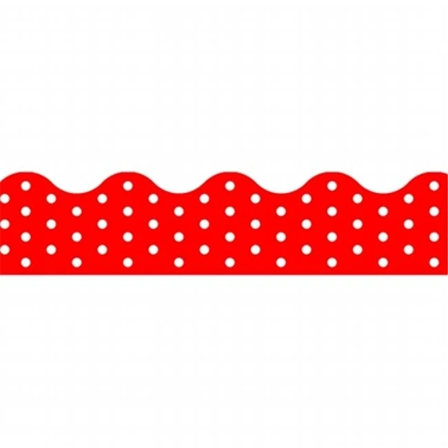 Trend Enterprises Inc. T-92663 Polka Dots Red Terrific Trimmers