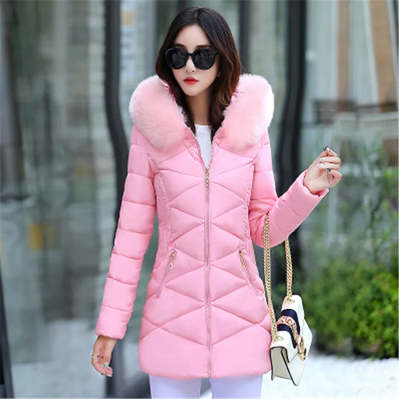 M-3XL, Женское зимнее пальто, женская хлопковая стеганая куртка, модная, однотонная, тонкая, с капюшоном, теплая, офисная, женская верхняя одежда, новинка, высокое качество