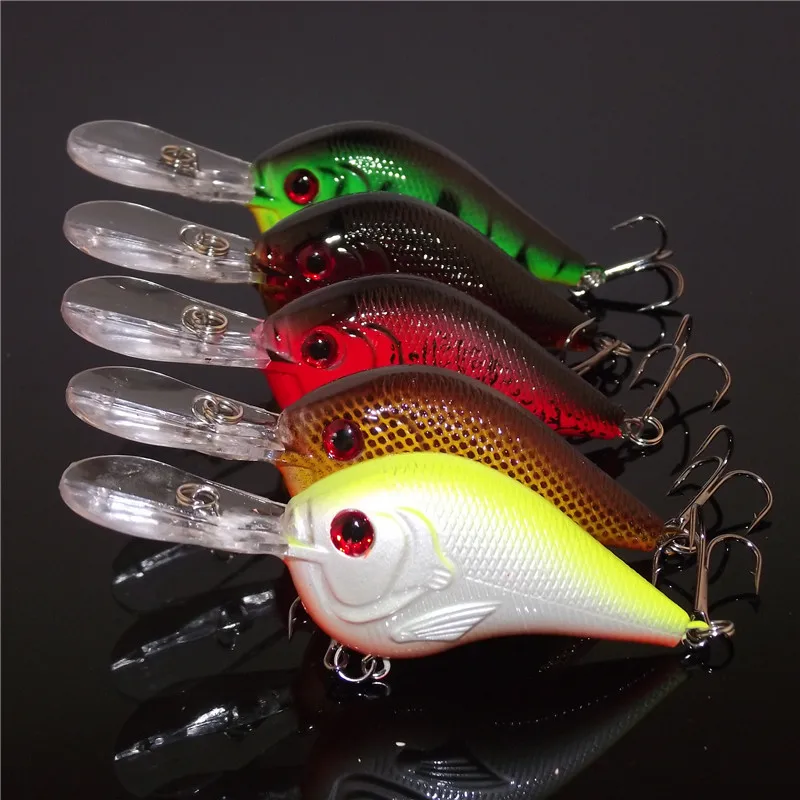 Iscas de Pesca Conjunto Misto Lote 47 Modelos Artificial Fazer Plástico Baixo Crankbait Ganchos Wobblers Cores Pesqueiro Pesca. 8 Pçs - 14 High Quality Esporte e Lazer