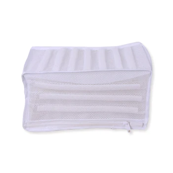 

White Mesh Footwear Wash Bag Sneaker Washer Dryer Polyester Laundry Shoes Clothes Washing Protective Bag Home Storage Gear