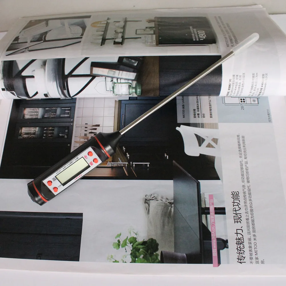 23 см ЖК дисплей Дисплей цифровой датчик Пособия по кулинарии термометр Еда