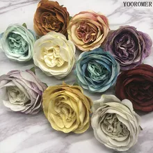 YOOROMER 5 шт. искусственный шелк французская роза цветочный поддельный цветок организовать стол ромашка свадебные цветы Декор вечерние аксессуары Флорес