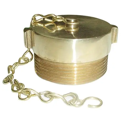 2 1/2" fire hydrant cap brass Fire Hose Hydrant Cap and Chain brass CSA
