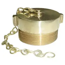 2-1/2″ fire hydrant cap brass Fire Hose Hydrant Cap and Chain brass CSA BCT NST NSST Fire Hose Valve