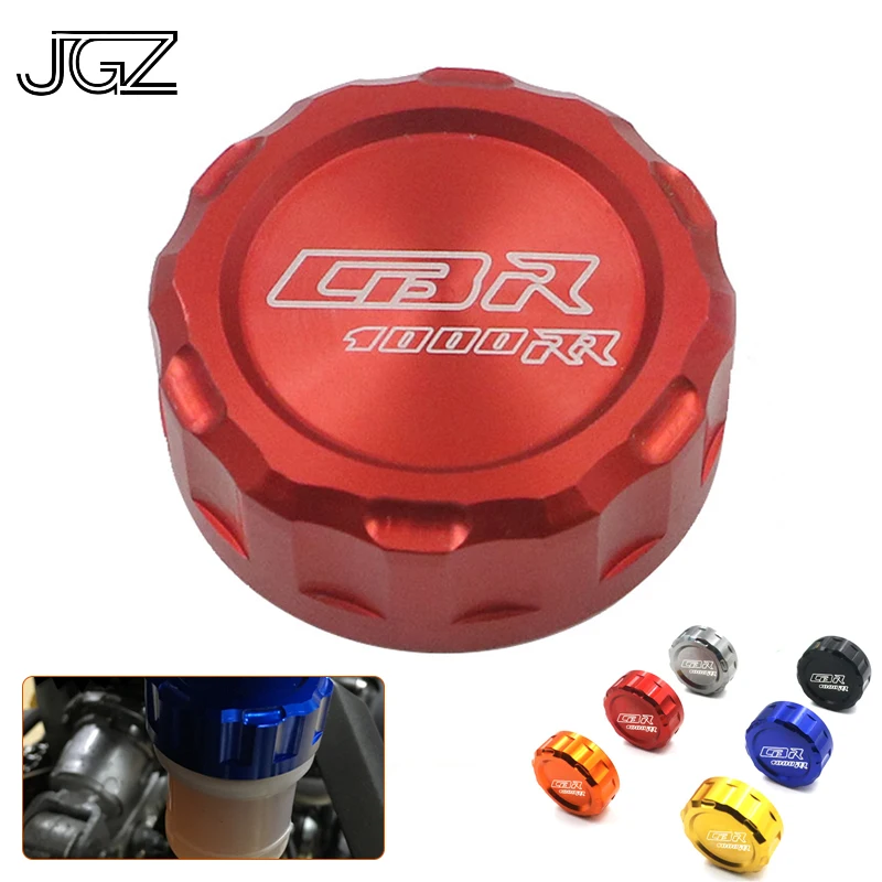 

Motorcycle CNC Aluminum Oil Cup Cap Rear Brake Fluid Tank Reservoir Cover Modified Accessories for Honda CBR1000RR Gold Black