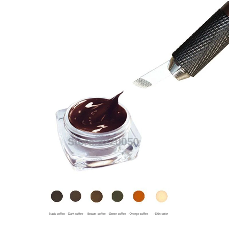 Goochie Permanent Makeup Microblading Eyebrow pigments for tattoo Eyebrow&Lip Tattoo Ink Micro Pigment 6 Colors Available6-1