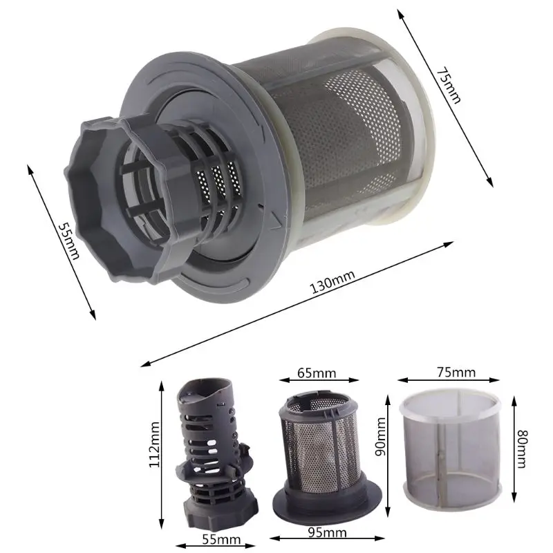 Фильтр для посудомоечной машины, сетчатый комплект, внутренний экран, фильтры для мытья посуды, запасные части фильтра для мытья посуды