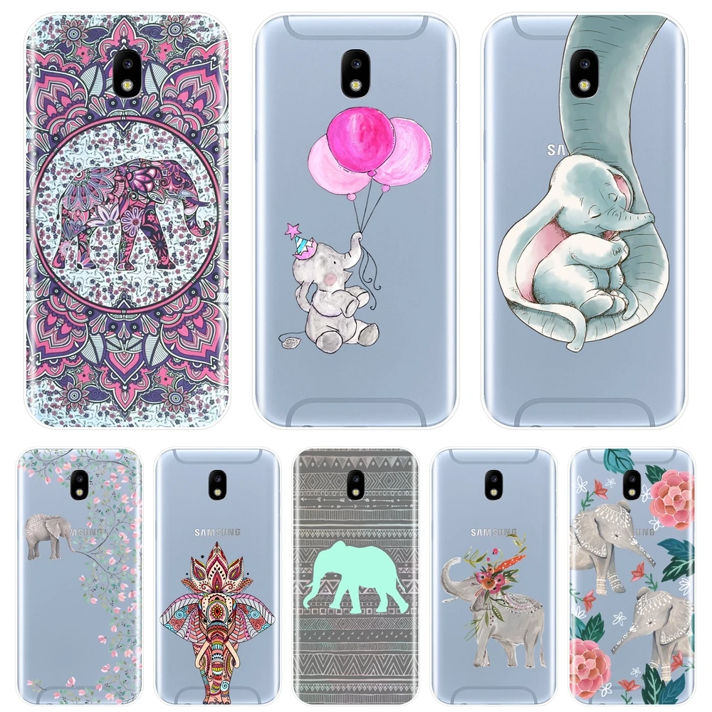 

Phone Case For Samsung Galaxy J4 J6 J8 Plus Silicone Soft Elephant Back Cover For Samsung J3 J5 J7 2015 2016 2017 J2 J5 J7 Prime