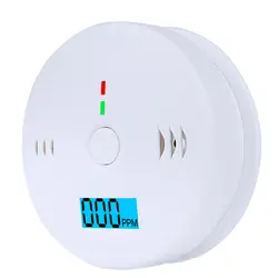 Детектор угарного газа ЖК-дисплей CO для слежки за домашней безопасностью дымовая сигнализация lcd фотоэлектрическая независПредупреждение