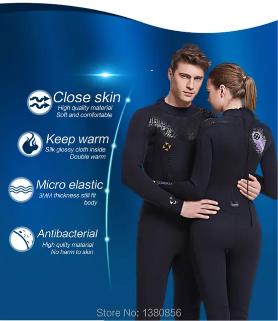 Dive & sail5mmネオプレンscrスキューバダイビングウェットスーツフル  