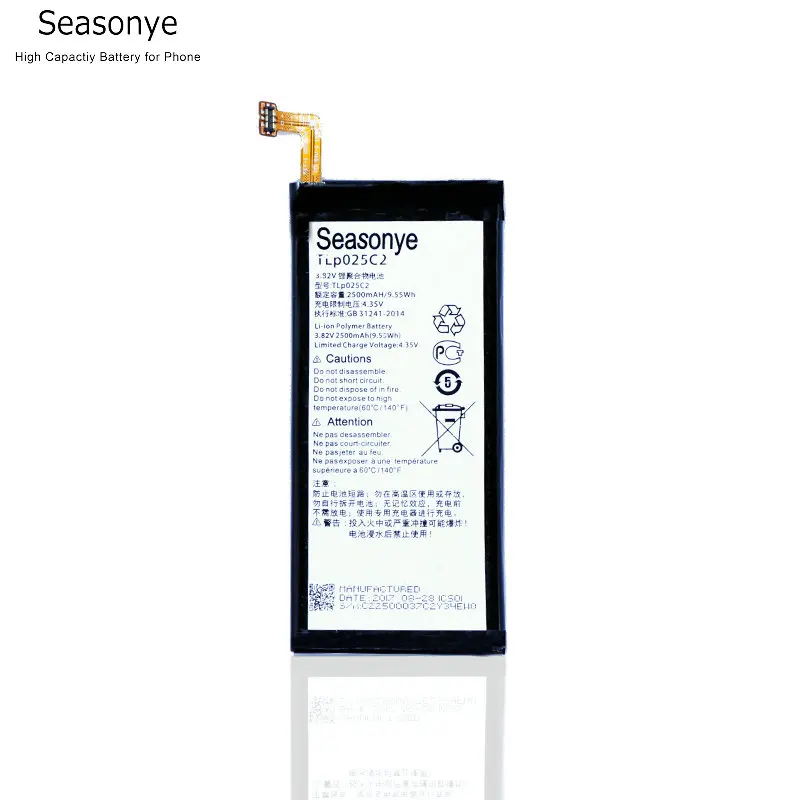 

Seasonye 2500mAh / 9.55Wh TLP025C2 / TLP025C1 Replacement Battery For Alcatel One Touch POP 4 Plus 4+ OT-5056D 5056D 5056A 5056W