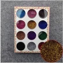 WUF 12 цветов ногтей искусство блестящее напыление для УФ-гель, акриловый порошок украшения Советы