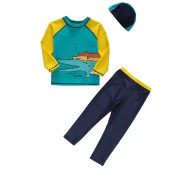 

Kids UPF 50+ Rash Guard Sun Swimming Tee Shirt & Leggings Full Body Two-piece set Swimsuit Sun UV Protection Swimwear Boys Gilrs