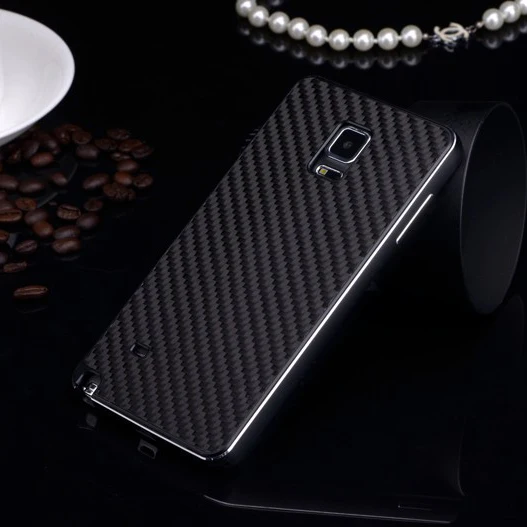 Роскошный чехол из настоящего углеродного волокна+ алюминиевый бампер, чехол для телефона s для samsung Galaxy Note 4 N9100, Металлический Чехол