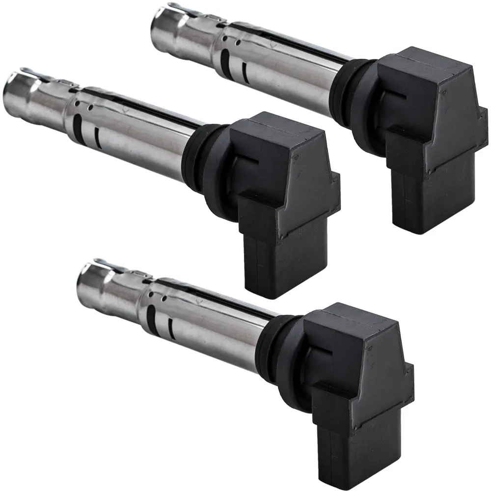 3PCS IGNITION COIL PACKS PENCIL 036905715 For Audi A3 S3 FOR VW Eos