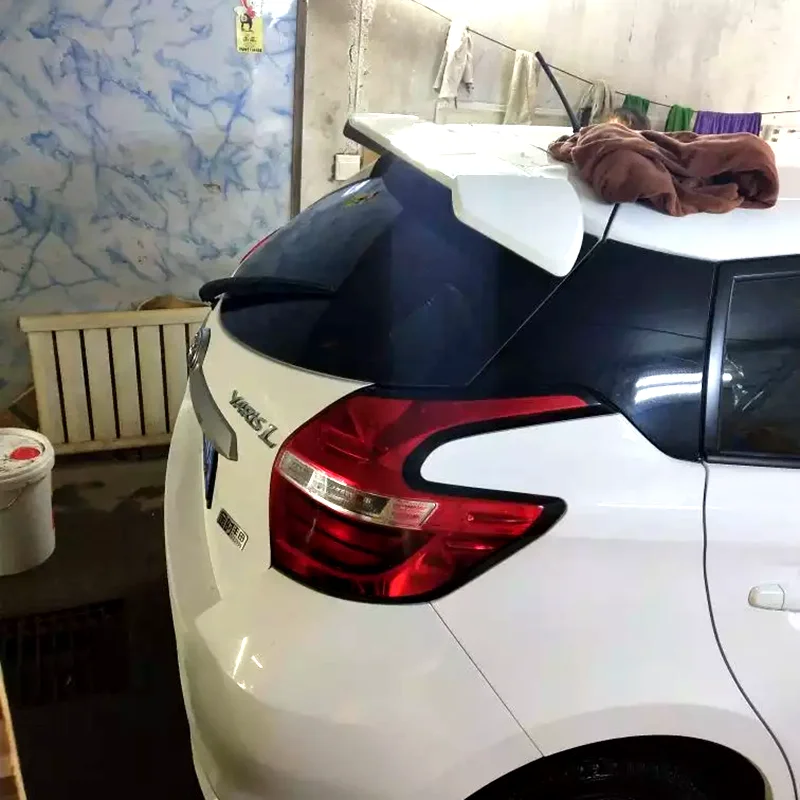 Для 2014 2016 Toyota Yaris спойлер высокого качества ABS Материал заднее крыло автомобиля