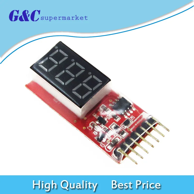 

2-6s RC Li-Po Battery Voltage Volt Test Indicator Electricity Monitor 7.4V-22.2V